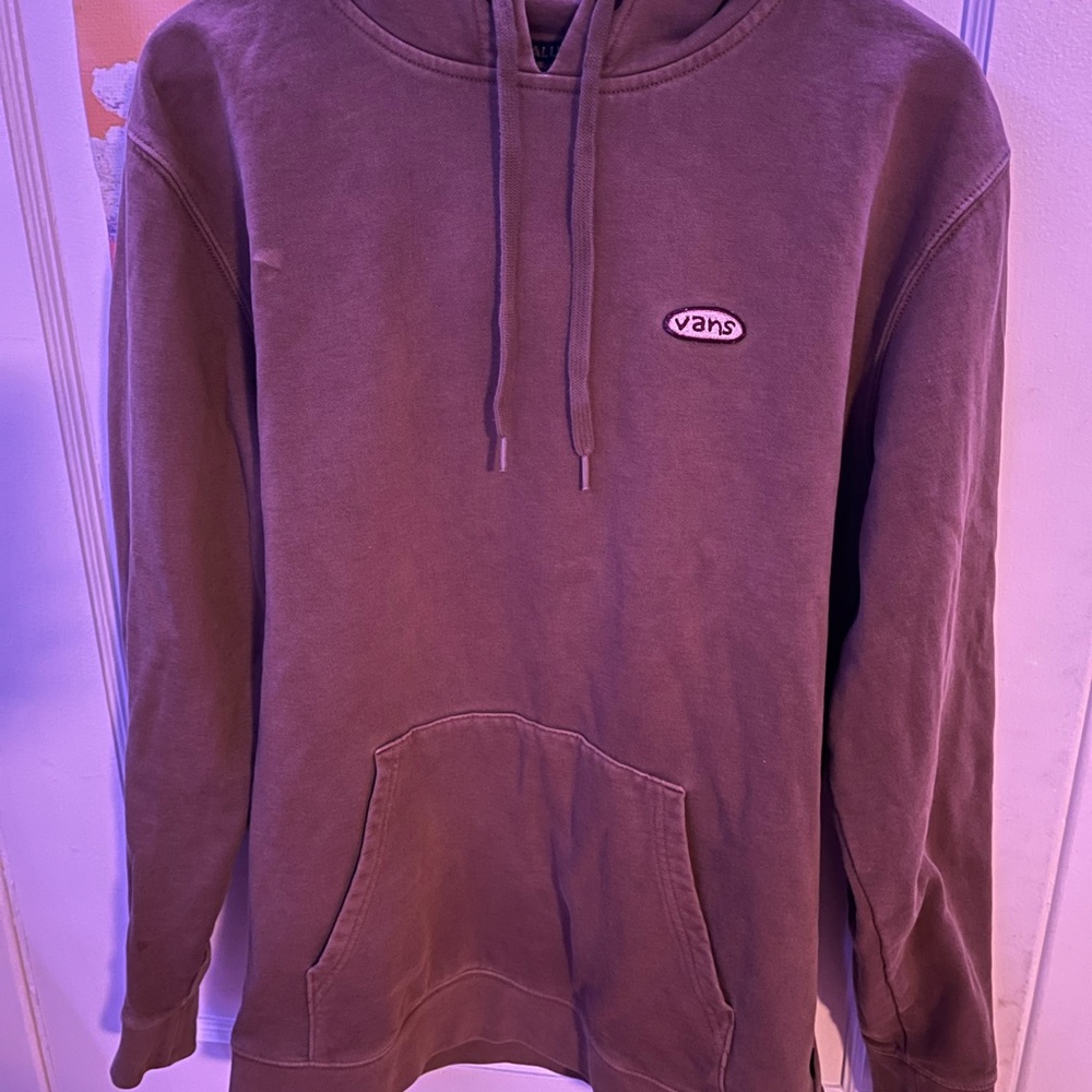 Vans brown small logo hoodie